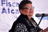 Ernestina Godoy Ramos en conferencia de prensa.