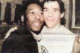 Las dos leyendas del deporte brasileño Ayrton Senna y Pelé