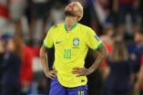 Neymar lamentándose con Brasil.