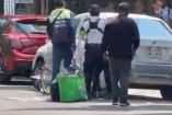 Conductor se opone a que le pongan la araña en calles de la colonia Juárez.