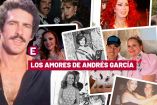Collage de Andrés García y varias famosas con las que tuvo una relación