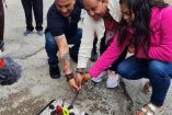 Festejan 20 años de un bache en Pachuca