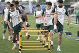 Seleccionados mexicanos entrenando.