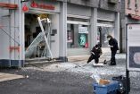 Explosión en un cajero automático de Santander en Düsseldorf. (Reuters)