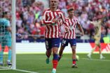 Antoine Griezmann festejando su doblete.