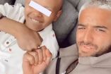 Niño con cáncer chocando puño con Maluma