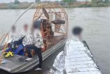 Migrante rescatada en Río Bravo 