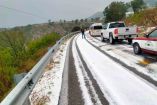 granizada en carretera de Oaxaca