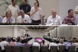 Claudia Sheinbaum, durante su gira a Mazatlán, Sinaloa, habló con los funcionarios de los proyectos de movilidad.