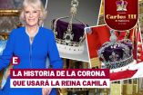 La reina Camila y la corona que usará en su investidura en Inglaterra