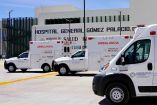 Ambulancias en hospital de la capital de Durango