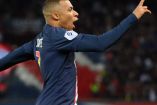 Mbappé celebra gol con PSG ante Ajaccio.