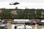 La inundaciones en Italia dejan bajo el agua la pista de Imola, donde se realizaría la F1. (AFP)