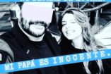 Convocatoria de manifestación con Héctor Parra junto a Daniela Parra sonriendo 
