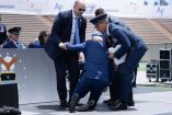 Joe Biden se cayó durante un evento en Colorado. (AFP)