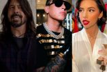 Dave Grohl con playera negra; Daddy Yankee con lentes y Ángela Aguilar con bata