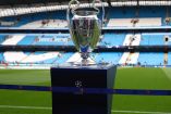 El trofeo de la Champions League en Manchester.