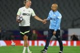 Guardiola y Haaland previo a la final de Champions League.