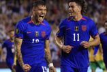 Brandon Vázquez celebra gol de Estados Unidos en Copa Oro.