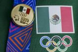 Medalla de Oro con bandera de México en Juegos Centroamericanos 2023.