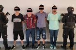 Jóvenes detenidos por delincuencia organizada