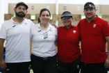 Mexicanos en la final de la prueba de pistola de aire 10 metros en equipo mixto
