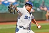 Julio Urías, pitcher mexicano de los Dodgers.