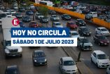 Hoy No Circula del 1 de julio del 2023.