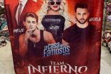 Toalla de Team Infierno con imagen de Wendy, Emilio Osorio y Nicola Porcella