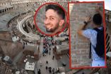 Ivan Dimitrov fue quien rayó las paredes del Coliseo Romano. (Reuters)
