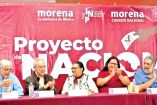 Integrantes de Morena, reunidos.