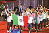 Atletas mexicanos durante la ceremonia de clausura.