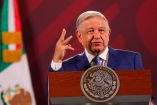 López Obrador en Palacio Nacional 
