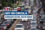 Hoy No Circula del 22 de julio del 2023.