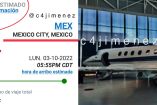 Avión reportado como robado en el AICM