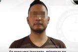 El detenido Uriel “N”, de 33 años