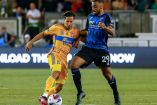 Diego Lainez con Tigres en la Leagues Cup
