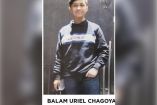 Balam Uriel Chagoya Rangel, desaparecido.