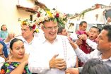 Marcelo Ebrard, durante su gira por Chiapas.