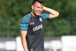 'Chucky' Lozano entrenando con el Nápoles.