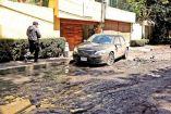 auto dañado por las lluvias en cdmx