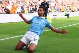 Rodri Hernández celebrando su gol con el City.