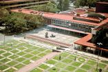 Explanada de la rectoría de la UNAM en Ciudad Universitaria.