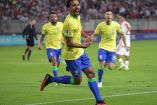 'Marquinhos' celebra gol de Brasil a pase de Neymar.