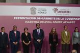 Delfina Gómez presenta su gabinete de gobierno del Edomex