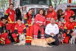 Perros rescatistas de la Cruz Roja Mexicana