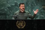 Volodimir Zelenski en la Asamblea General de la ONU (Reuters)