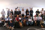 La alcaldesa, Alfa González, destacó la importancia de adiestrar a los animales de compañía como una medida de protección civil en una ciudad altamente sísmica y reconoció a los vecinos por llevar más allá a sus mascotas.