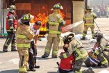 Reacción de brigadistas ante un eventual incendio generado tras un sismo