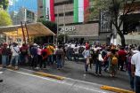 Antorchistas de la CDMX se manifestaron afuera del INDEP